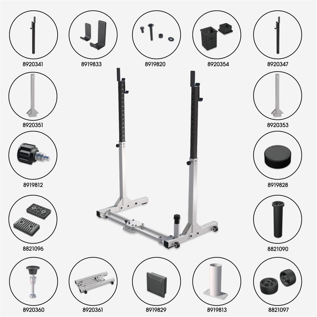 Ultra-Compact Weight Training Rack, 2-Second Fold-Down